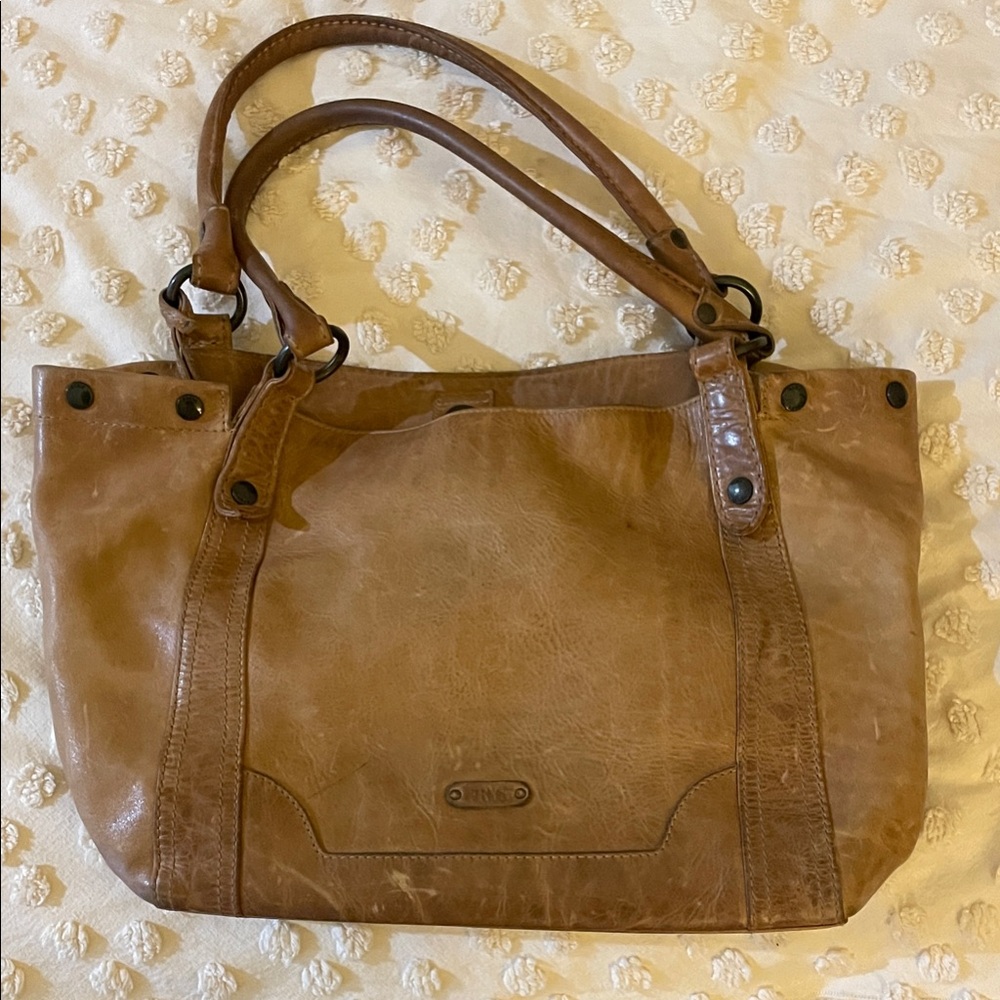 Frye Tan Leather Tote